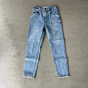 MOUSSY Vintage Women’s Straight Leg Jeans Blue Denim Japan Size 24
